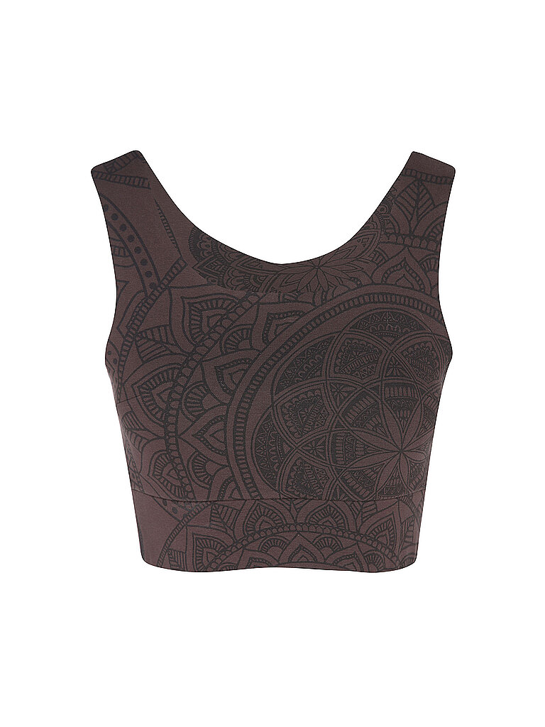 SPIRIT OF OM Damen Sport-BH Hatha Guna braun | XS